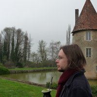 No Castelo em Nevers, na França - Vale do Loire.