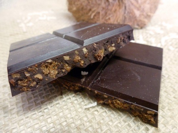 Chocolate Crocante de Coco NO Sugar Foods - Receita de Viagem