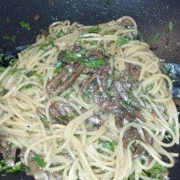 Spaghetti ao Molho de Cogumelos