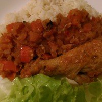 Receita de Frango Basco com arroz – Receita de Viagem